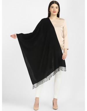 Plain Stole Navy Blue